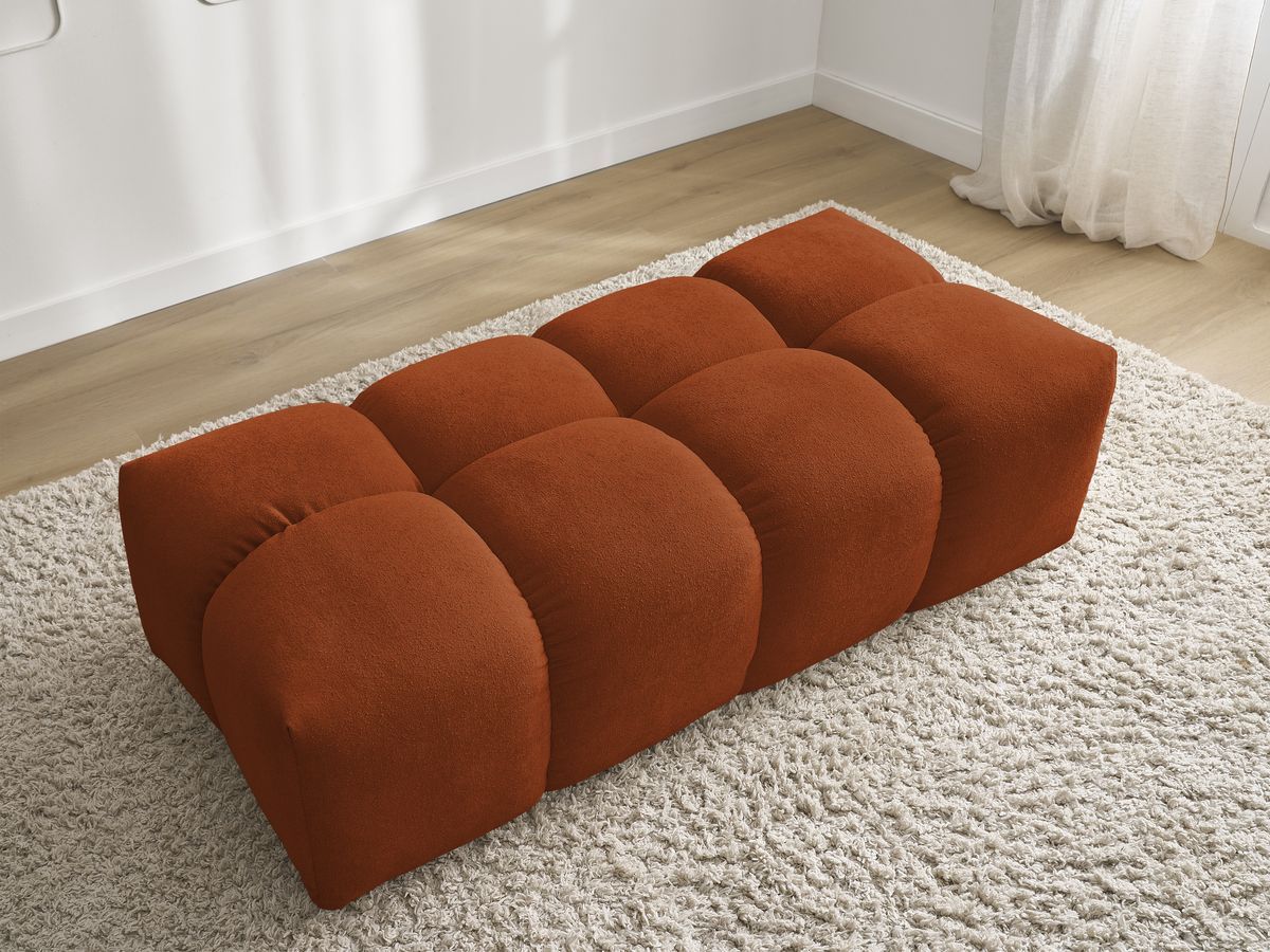 Pouf petit EVEREST tissu texturé