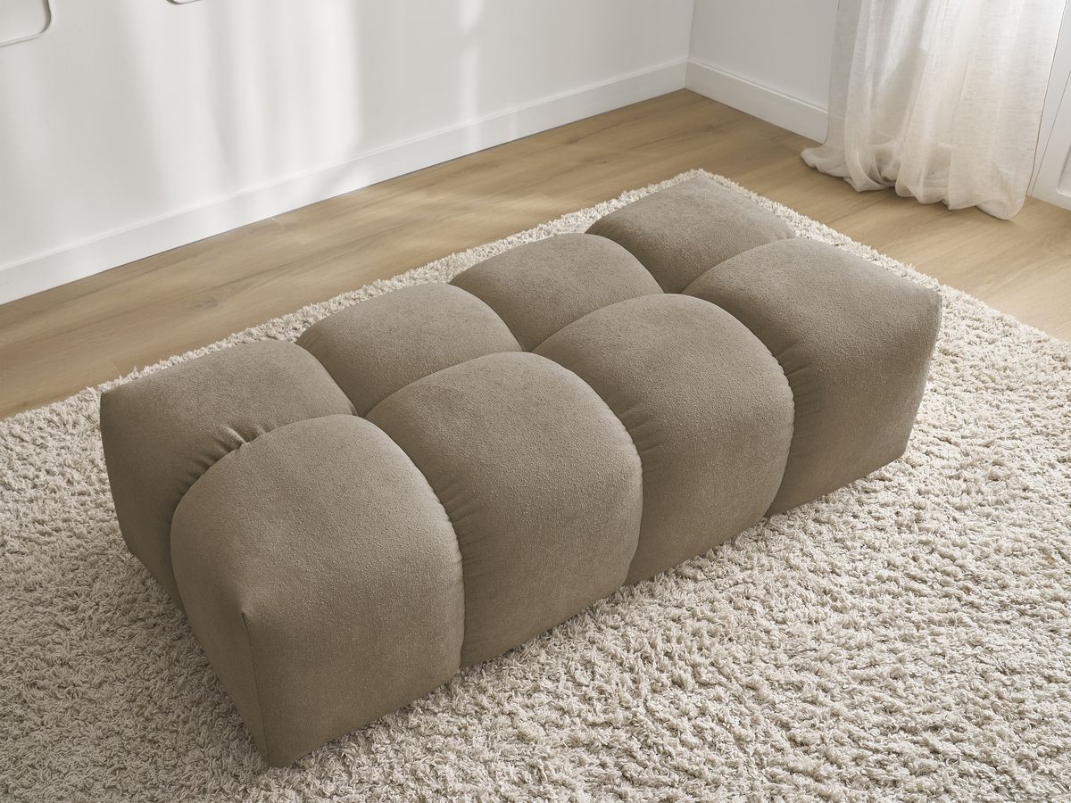 Pouf petit EVEREST tissu texturé