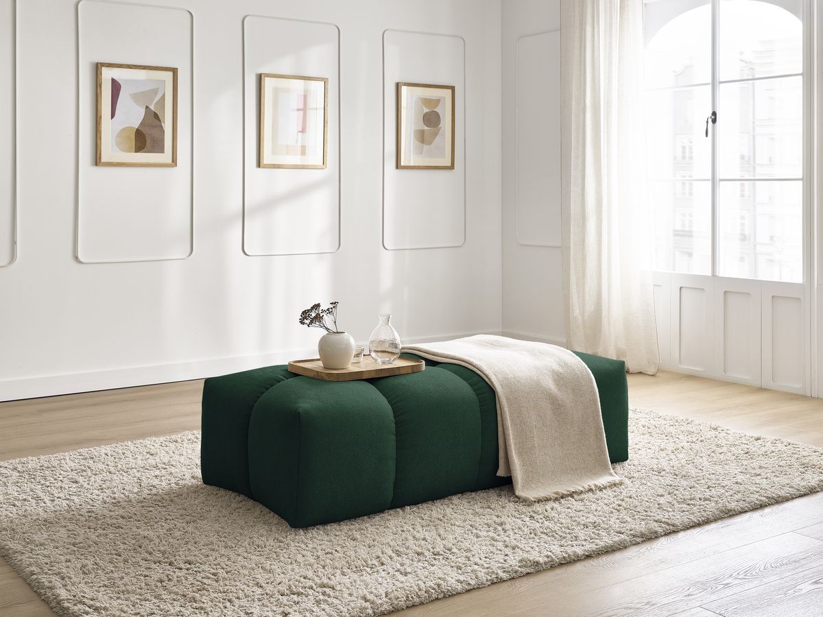 Pouf petit EVEREST tissu texturé