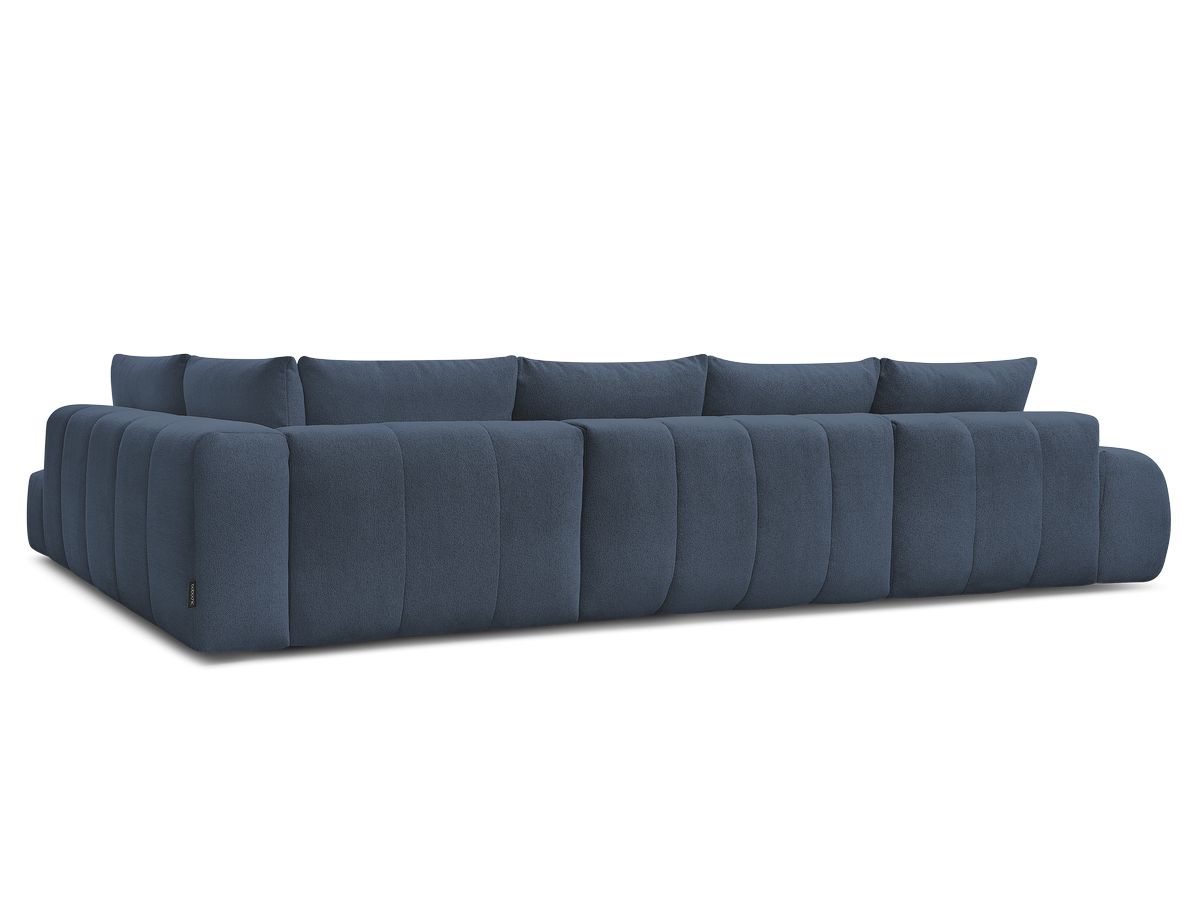 Canapé panoramique convertible coffre EVEREST tissu chiné