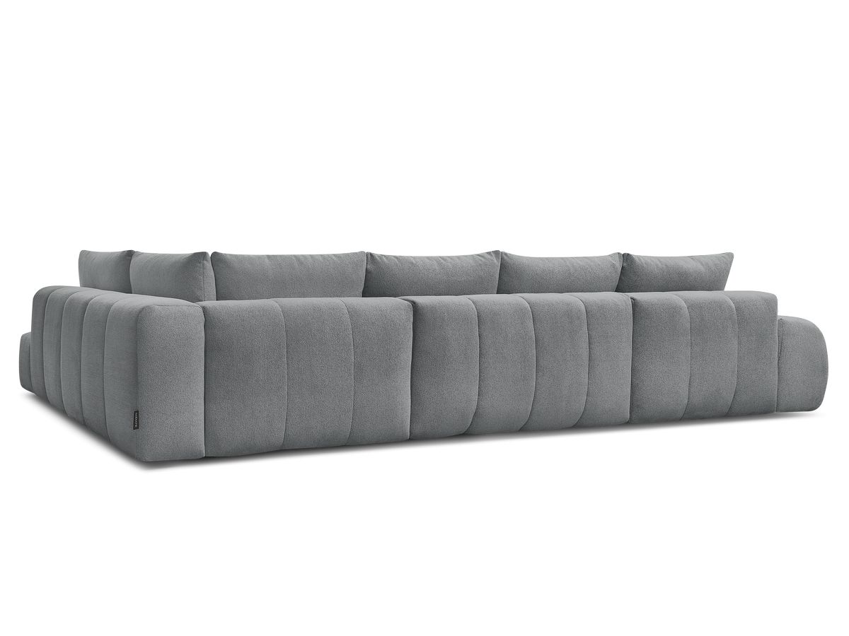 Canapé panoramique convertible coffre EVEREST tissu chiné