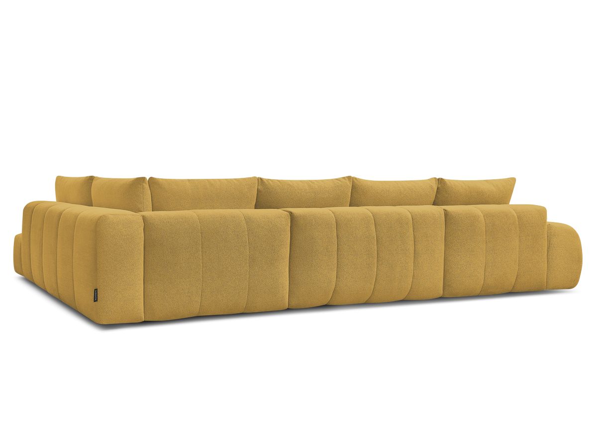 Canapé panoramique convertible coffre EVEREST tissu chiné