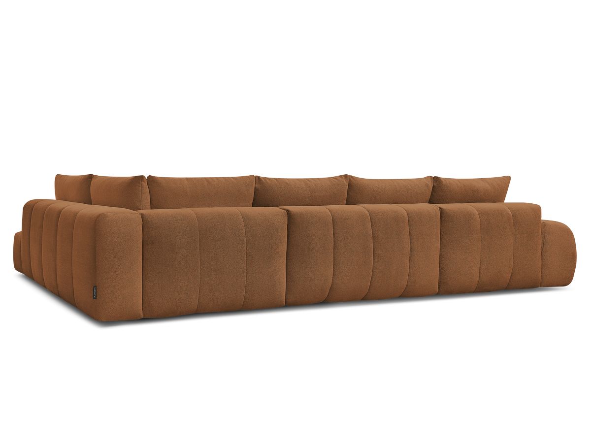 Canapé panoramique convertible coffre EVEREST tissu chiné