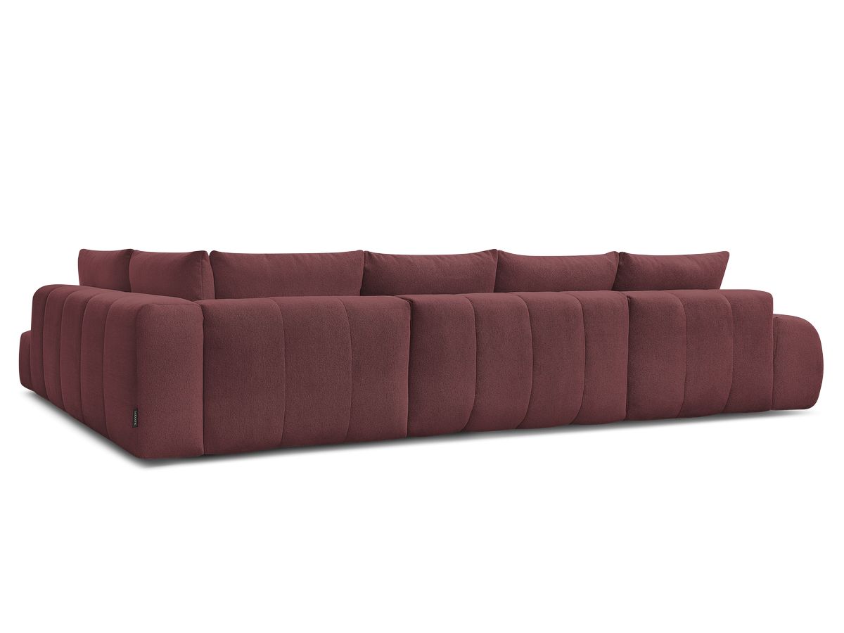 Canapé panoramique convertible coffre EVEREST tissu chiné