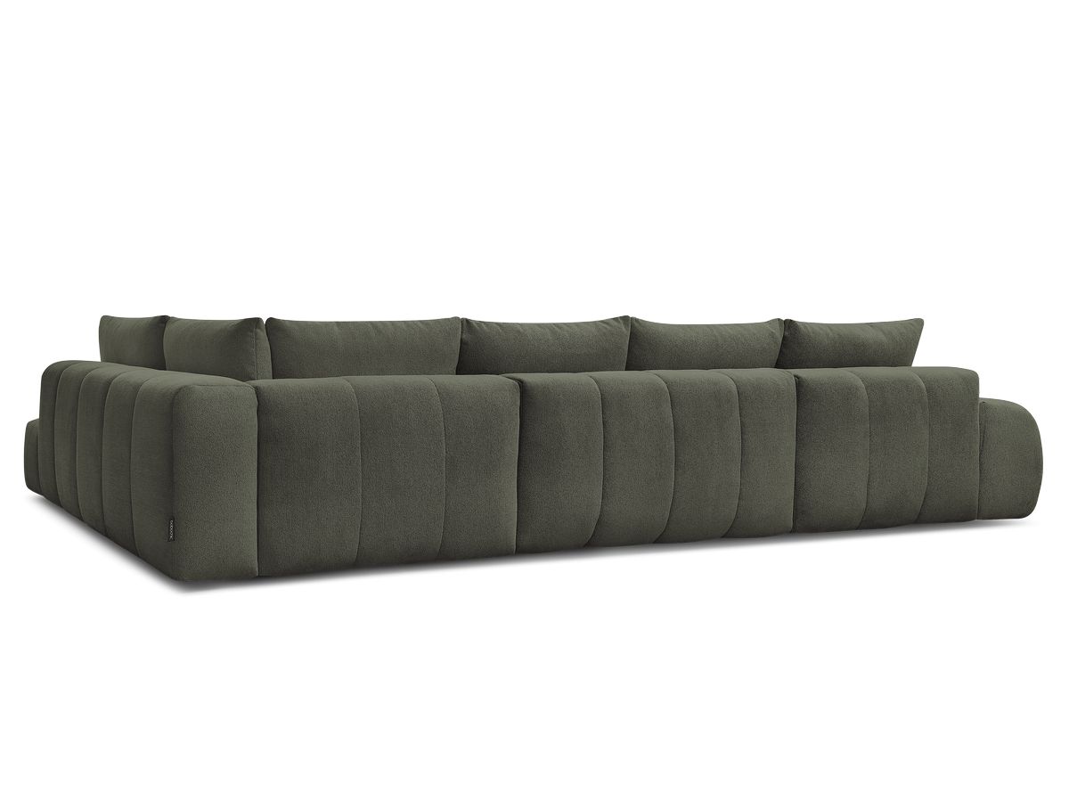 Canapé panoramique convertible coffre EVEREST tissu chiné