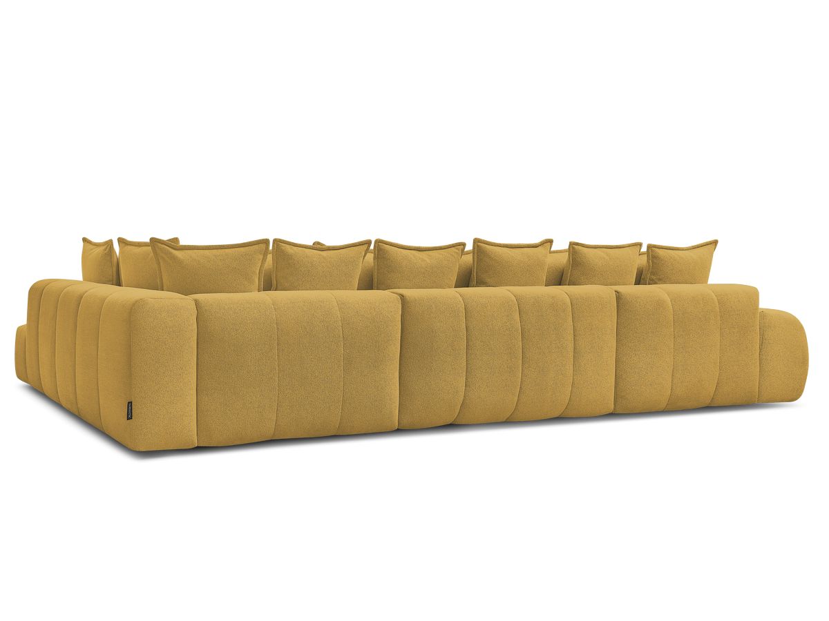 Canapé panoramique convertible coffre EVEREST tissu chiné