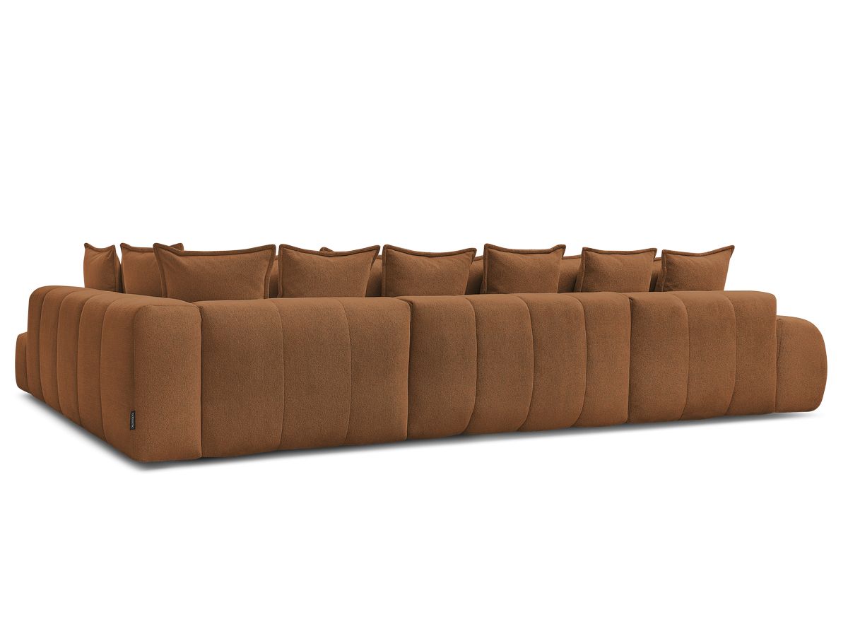 Canapé panoramique convertible coffre EVEREST tissu chiné