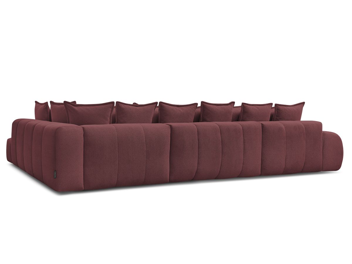 Canapé panoramique convertible coffre EVEREST tissu chiné