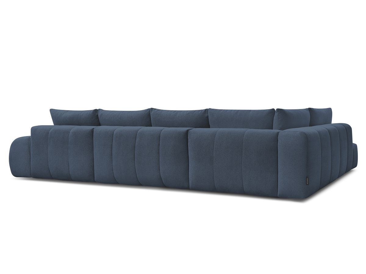 Canapé panoramique convertible coffre EVEREST tissu chiné