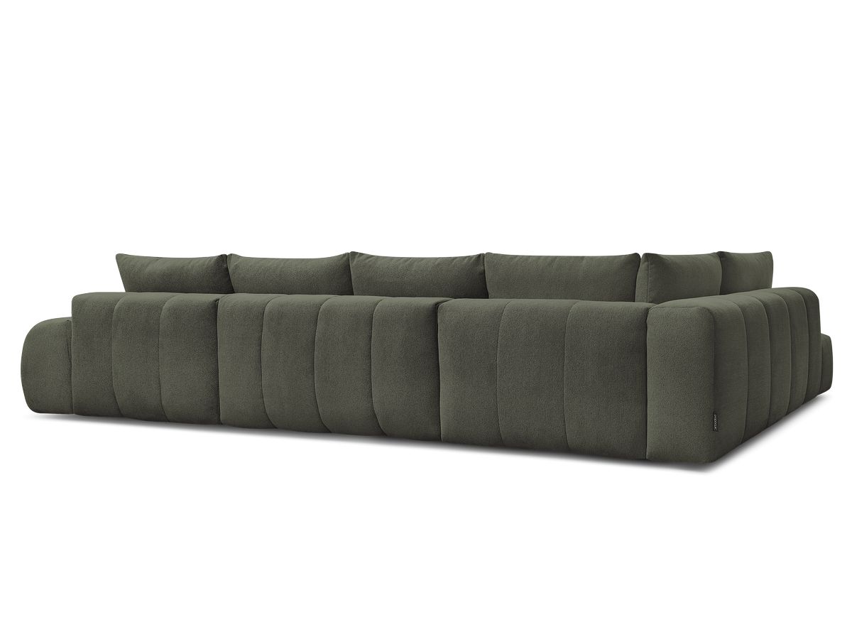 Canapé panoramique convertible coffre EVEREST tissu chiné