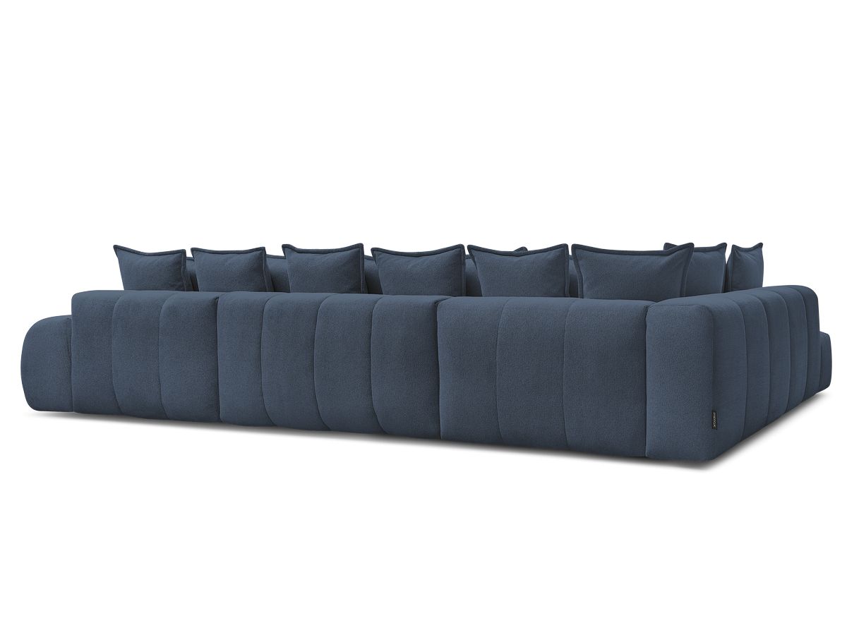 Canapé panoramique convertible coffre EVEREST tissu chiné