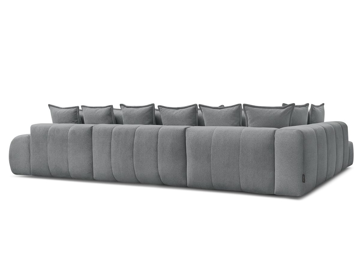 Canapé panoramique convertible coffre EVEREST tissu chiné