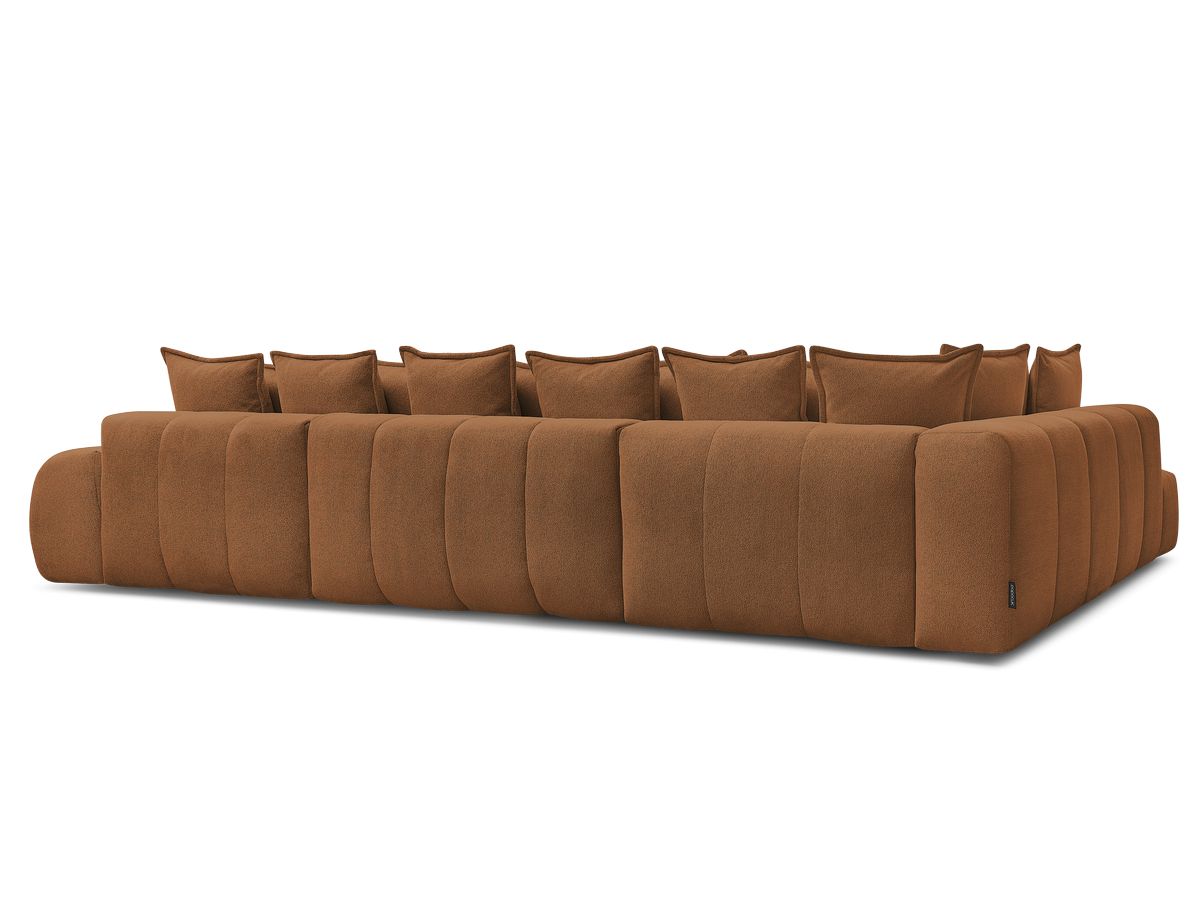 Canapé panoramique convertible coffre EVEREST tissu chiné
