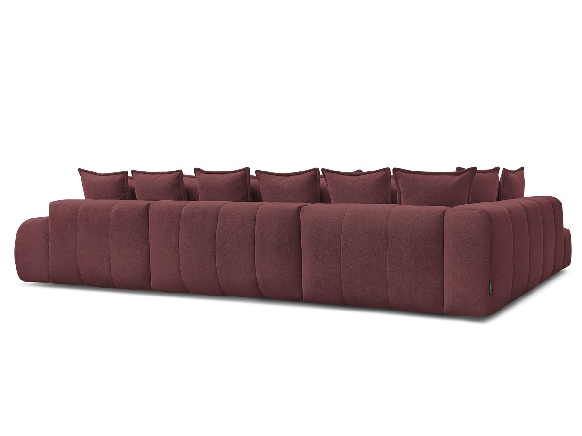 Canapé panoramique convertible coffre EVEREST tissu chiné