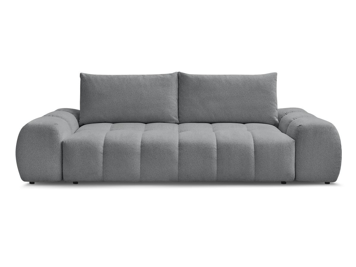 Canapé droit convertible coffre EVEREST tissu chiné