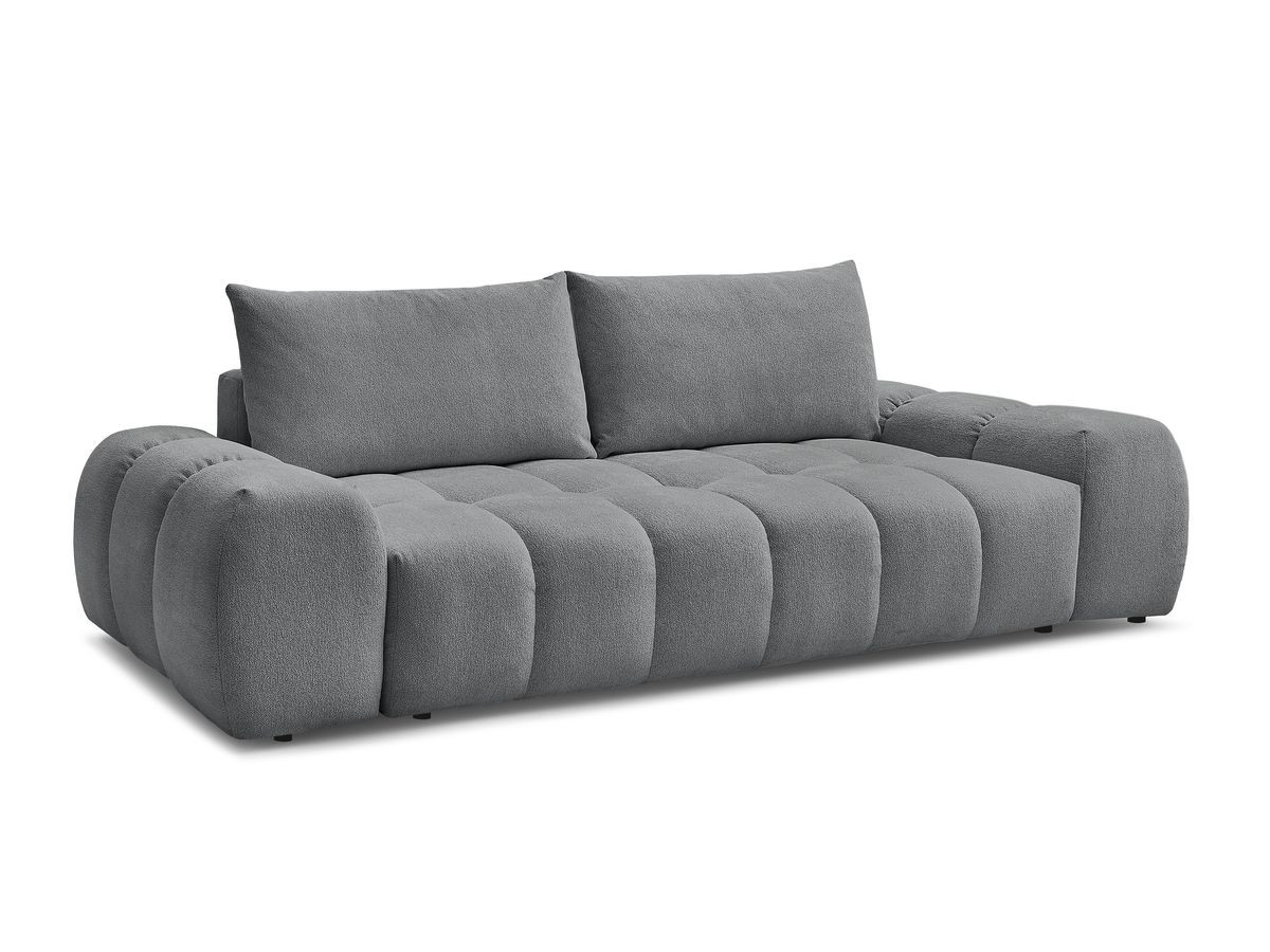 Canapé droit convertible coffre EVEREST tissu chiné