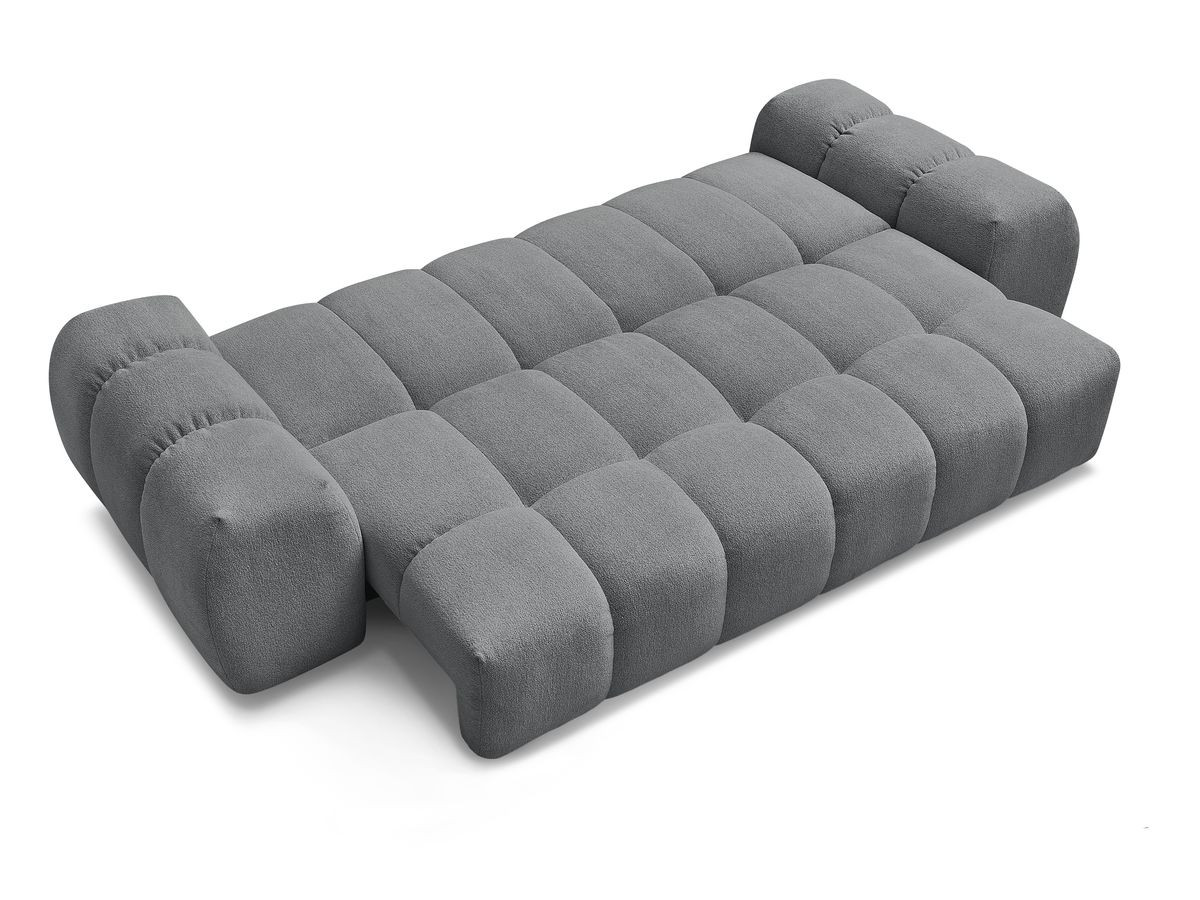 Canapé droit convertible coffre EVEREST tissu chiné