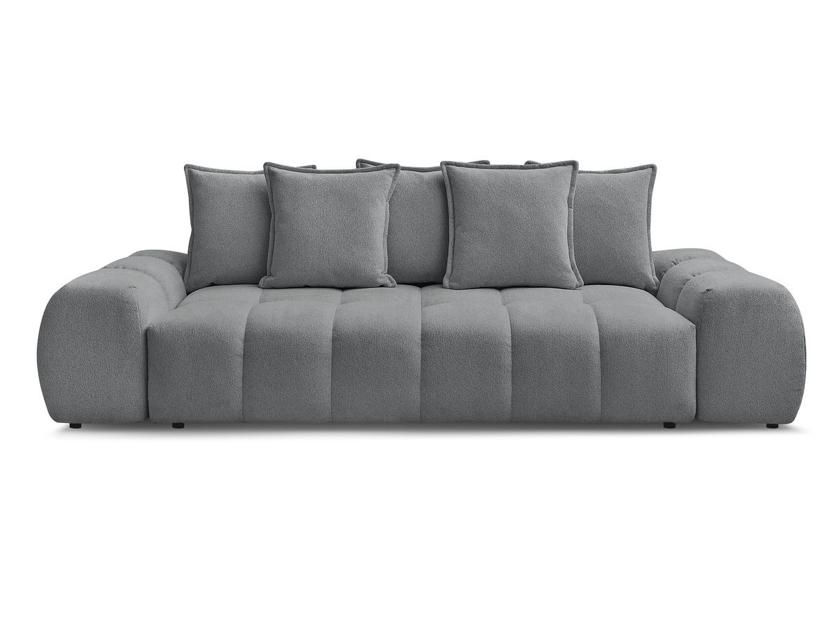 Canapé droit convertible coffre EVEREST tissu chiné