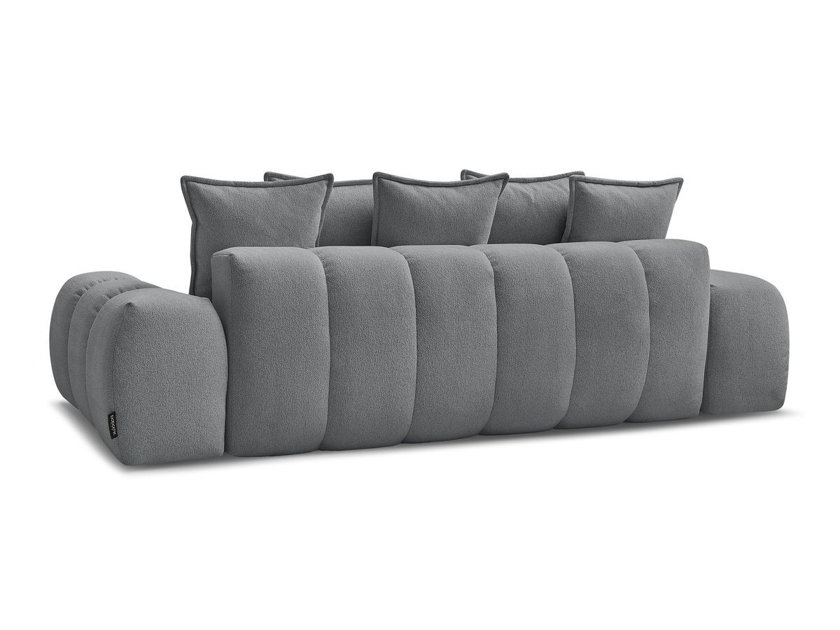 Canapé droit convertible coffre EVEREST tissu chiné