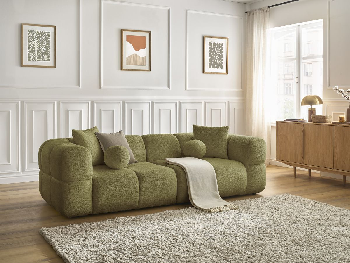 Canapé droit fixe 3 places CRISTINA