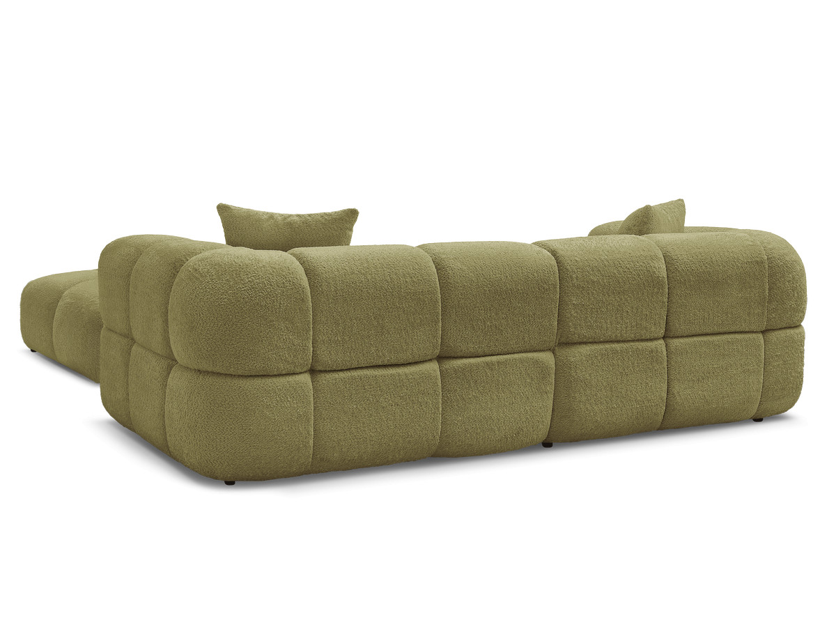 Canapé droit fixe 3 places CRISTINA avec pouf