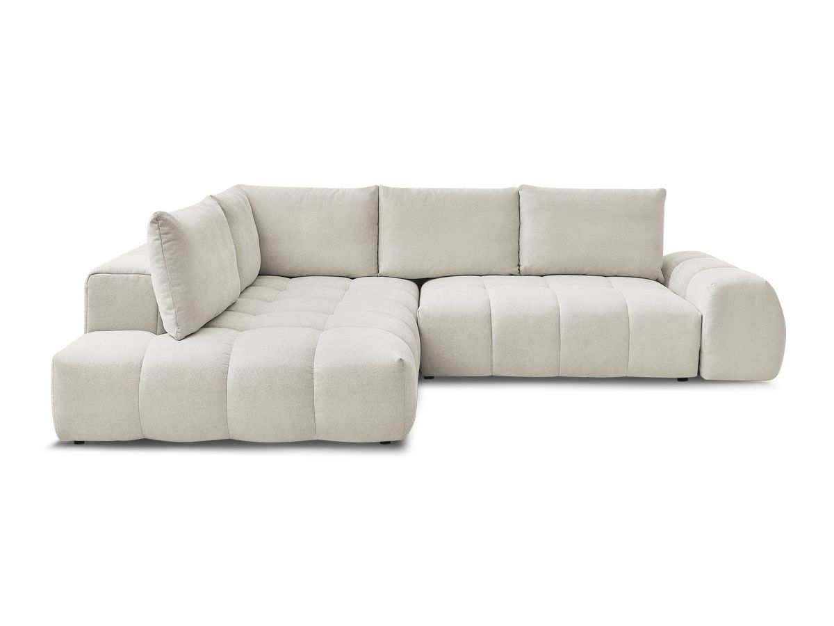 Canapé d'angle L convertible coffre EVEREST tissu texturé