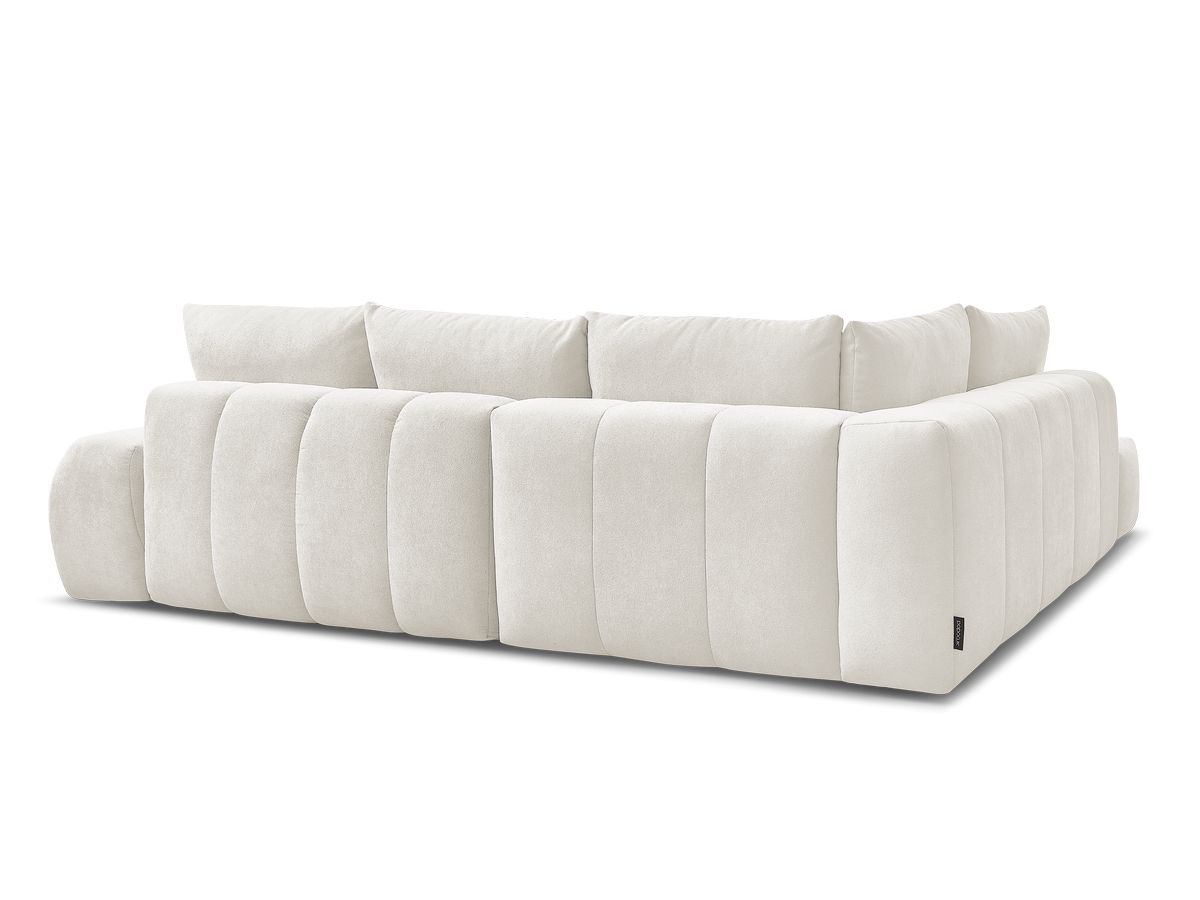 Canapé d'angle L convertible coffre EVEREST tissu texturé