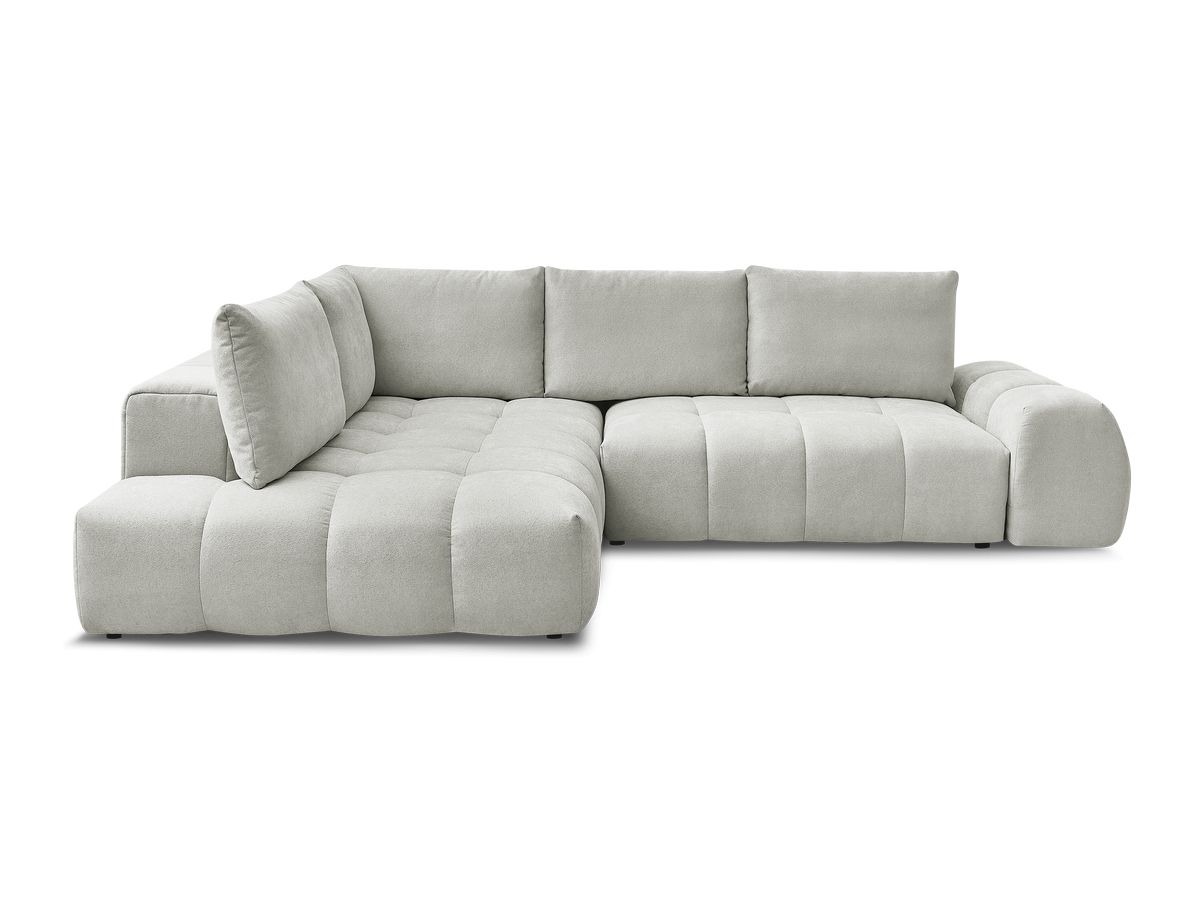 Canapé d'angle L convertible coffre EVEREST tissu texturé