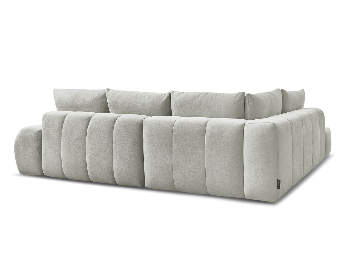 Canapé d'angle L convertible coffre EVEREST tissu texturé