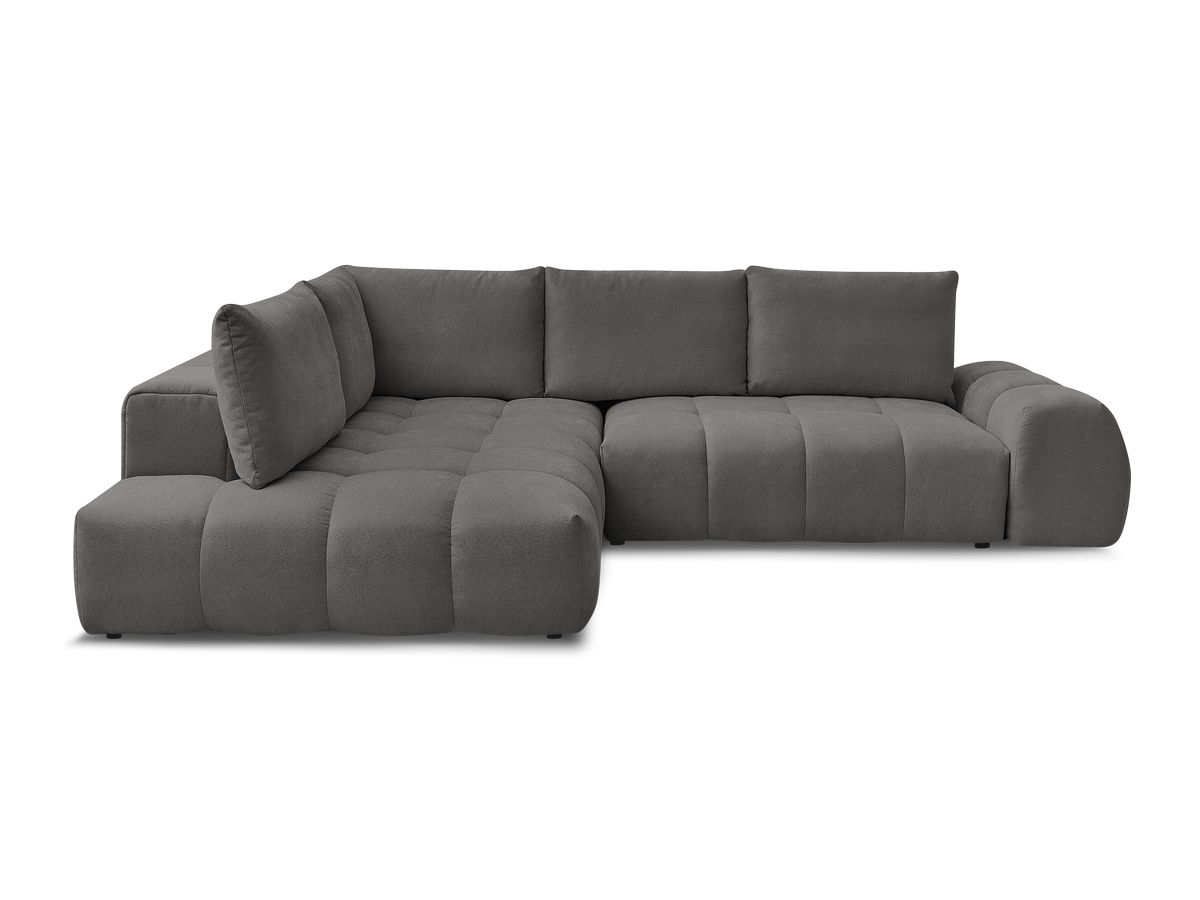 Canapé d'angle L convertible coffre EVEREST tissu texturé