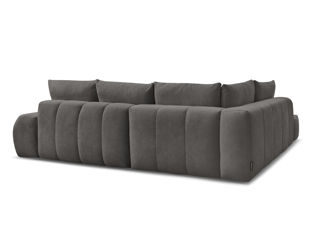 Canapé d'angle L convertible coffre EVEREST tissu texturé
