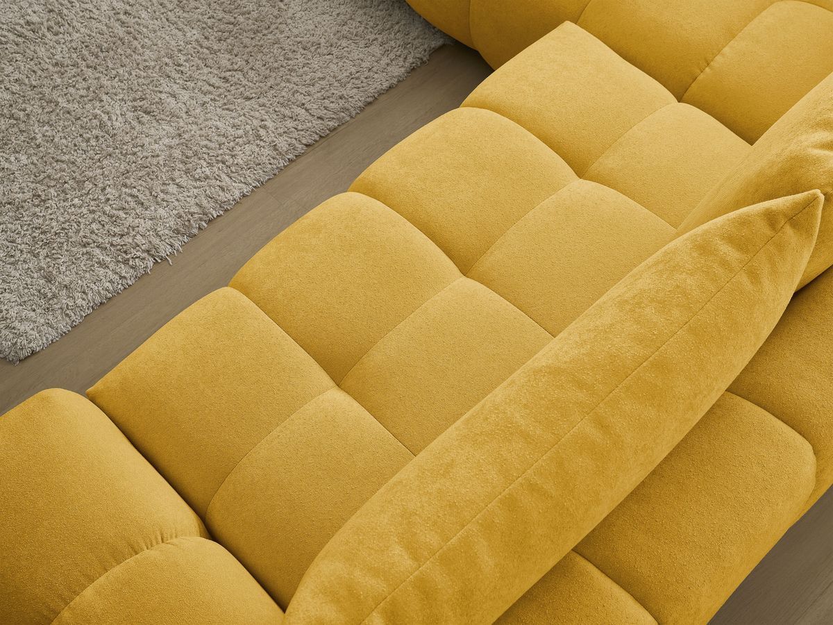 Canapé d'angle L convertible coffre EVEREST tissu texturé