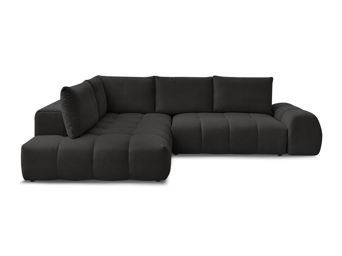 Canapé d'angle L convertible coffre EVEREST tissu texturé