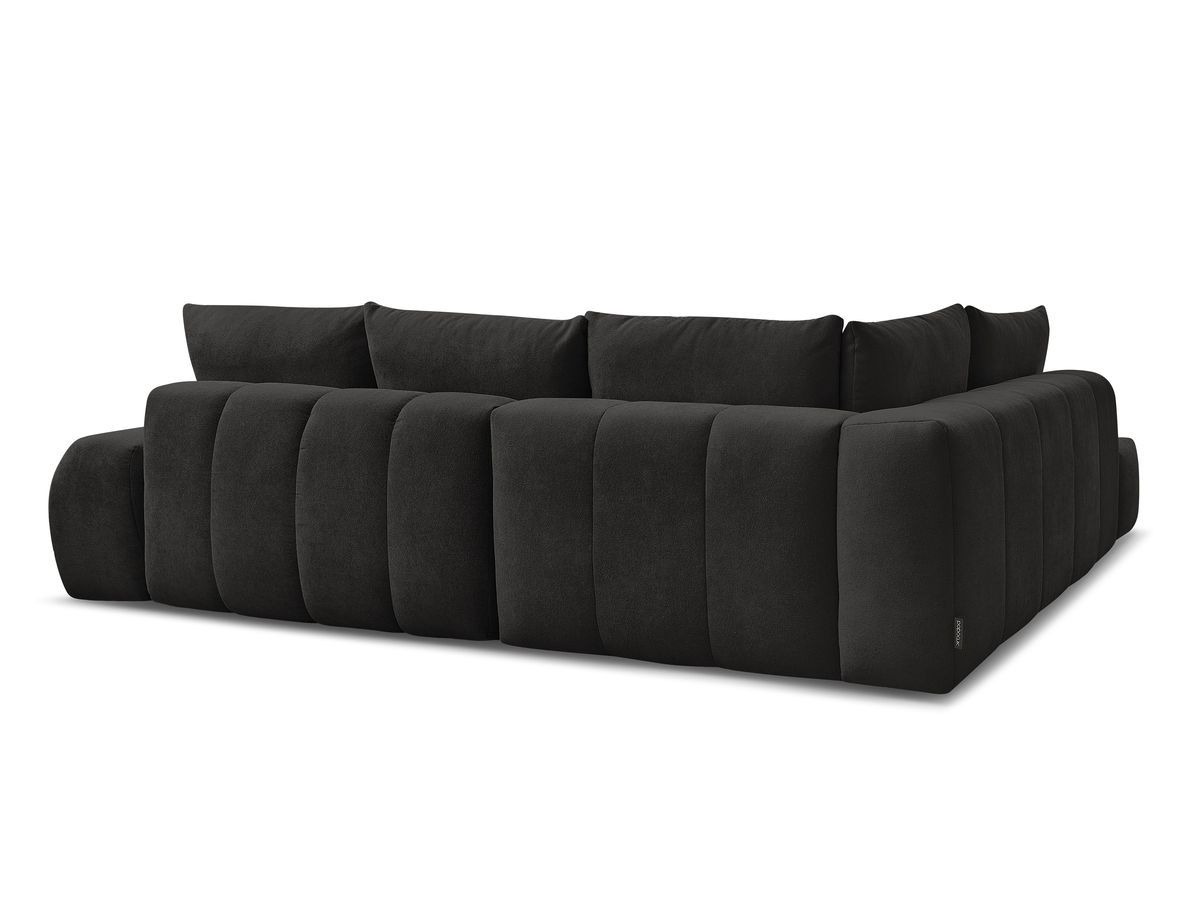 Canapé d'angle L convertible coffre EVEREST tissu texturé