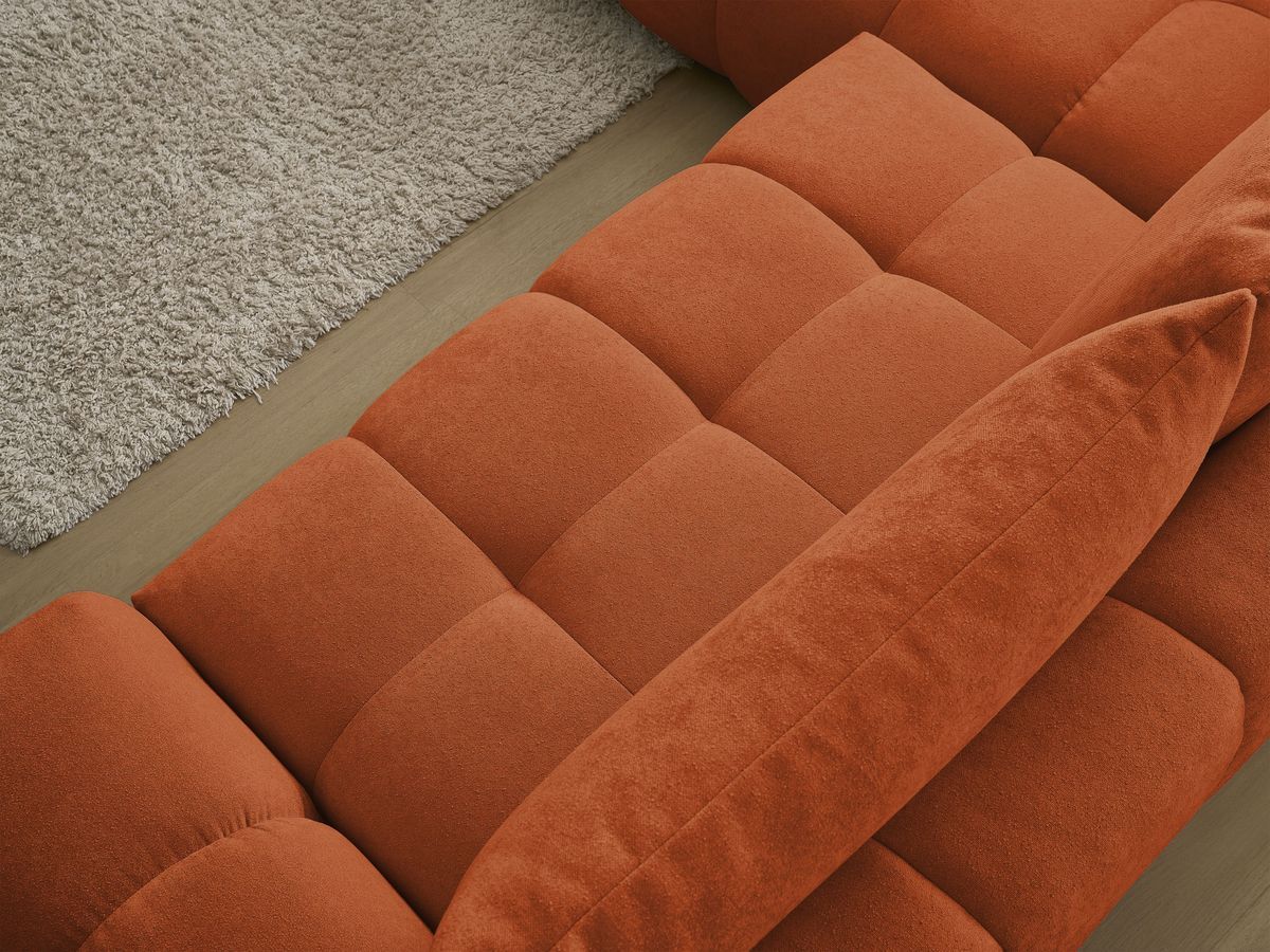 Canapé d'angle L convertible coffre EVEREST tissu texturé
