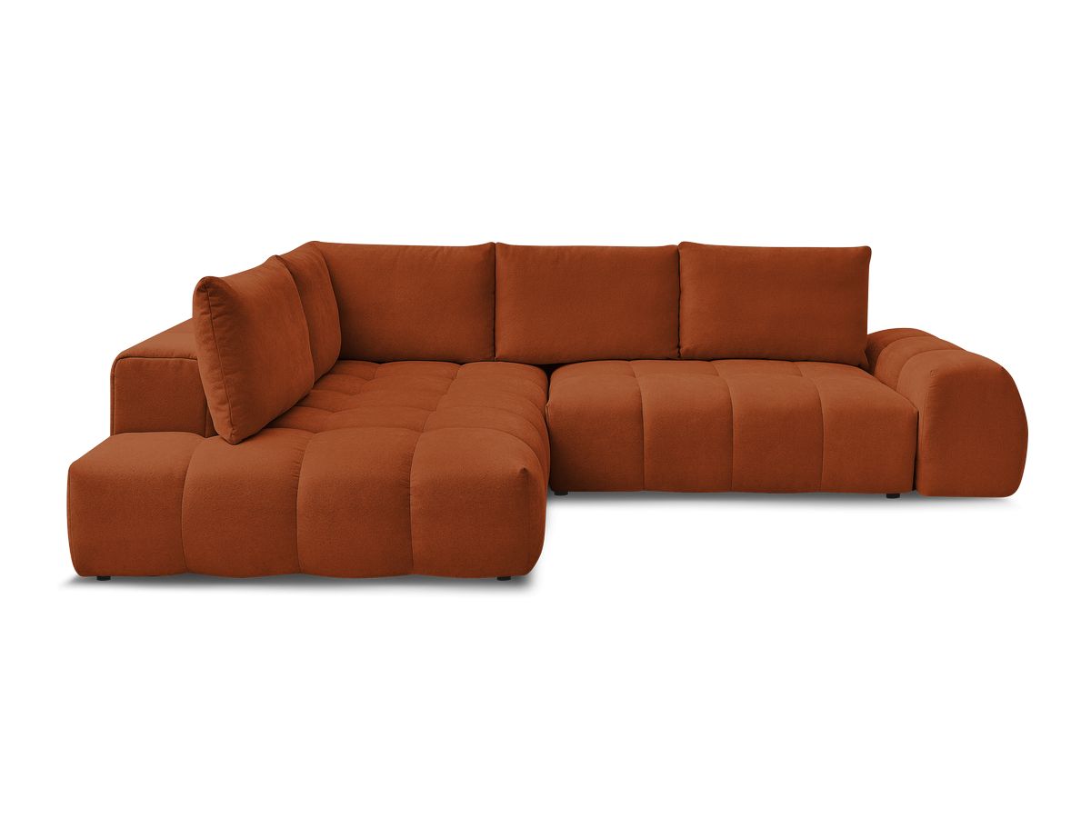 Canapé d'angle L convertible coffre EVEREST tissu texturé