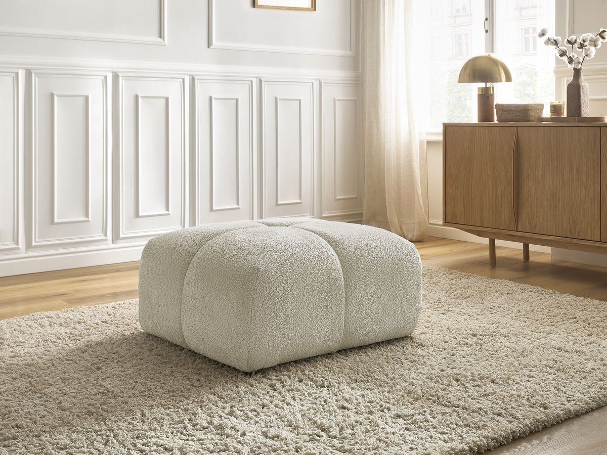 Pouf CRISTINA beige — vue 6