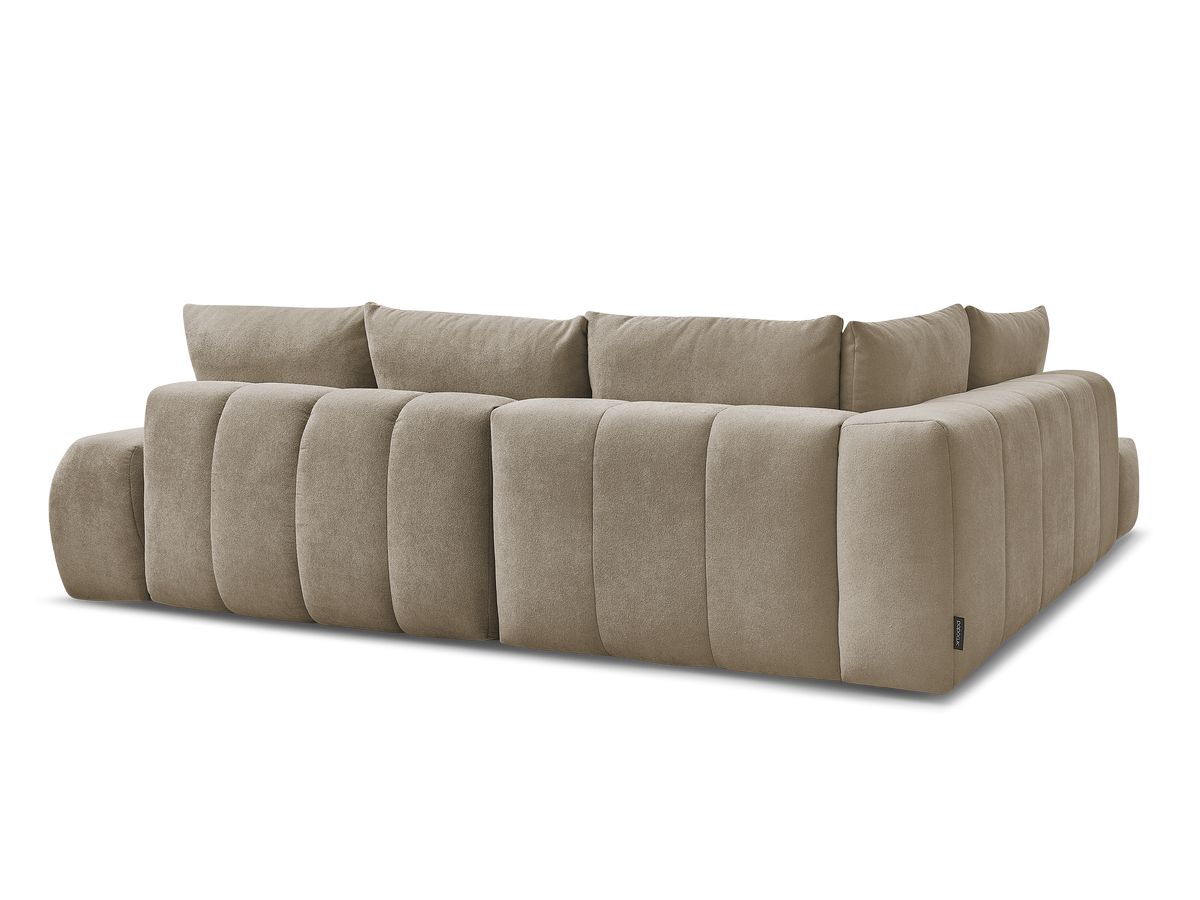Canapé d'angle L convertible coffre EVEREST tissu texturé