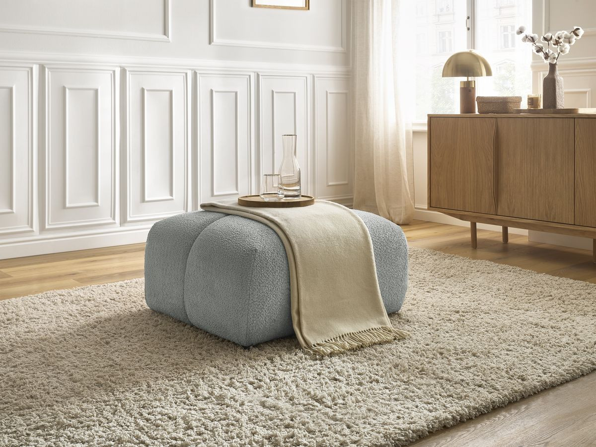 Pouf CRISTINA gris clair