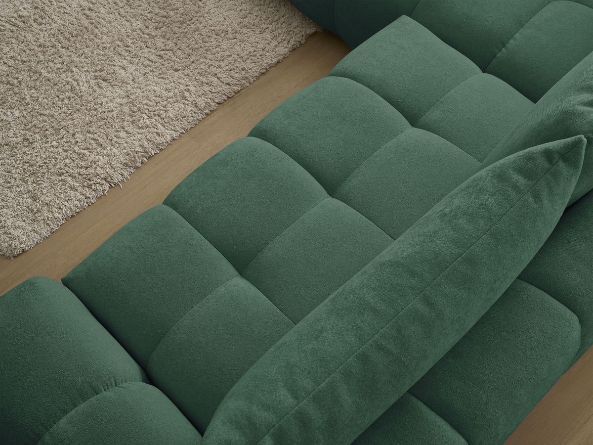 Canapé d'angle L convertible coffre EVEREST tissu texturé