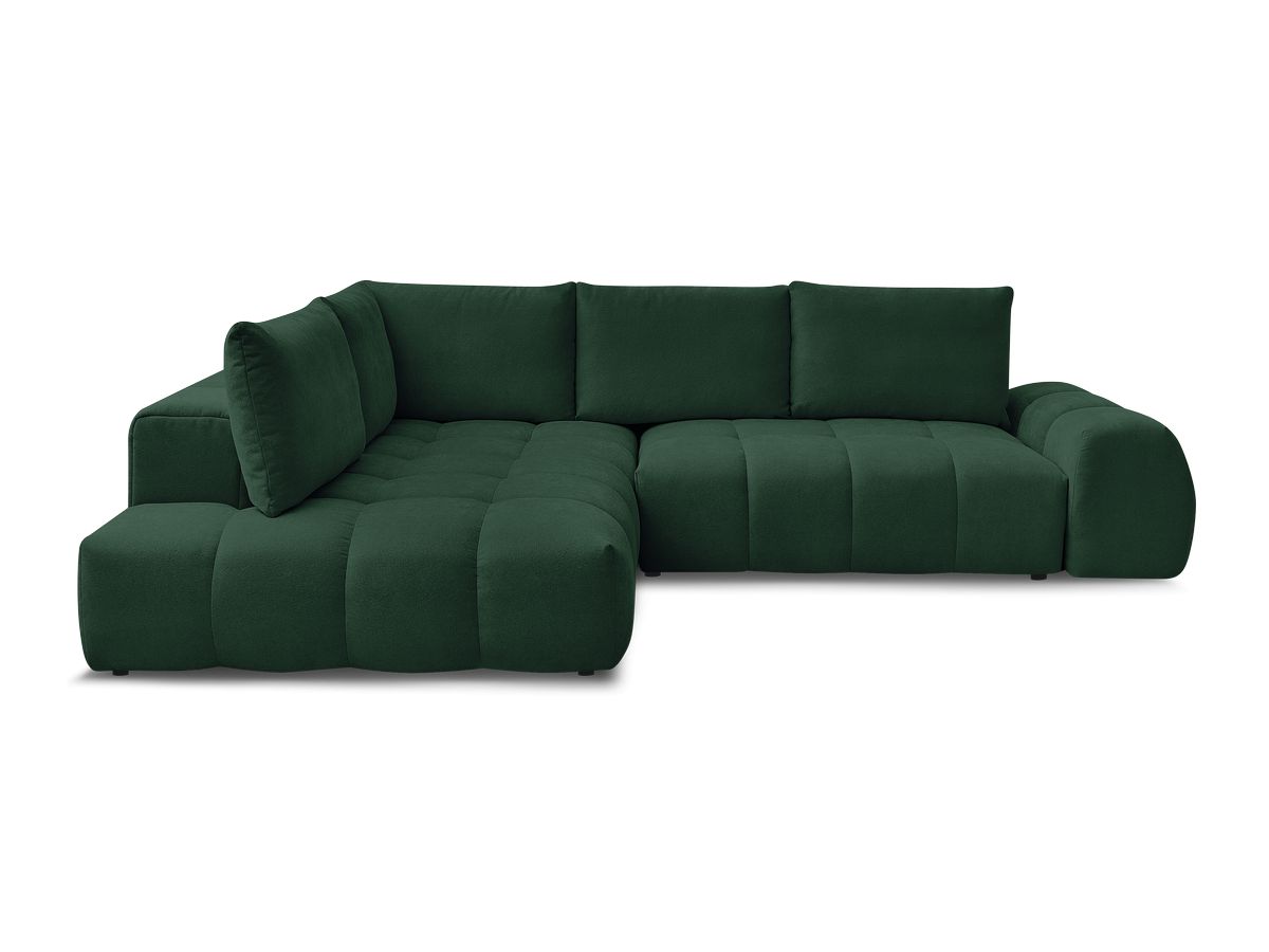 Canapé d'angle L convertible coffre EVEREST tissu texturé