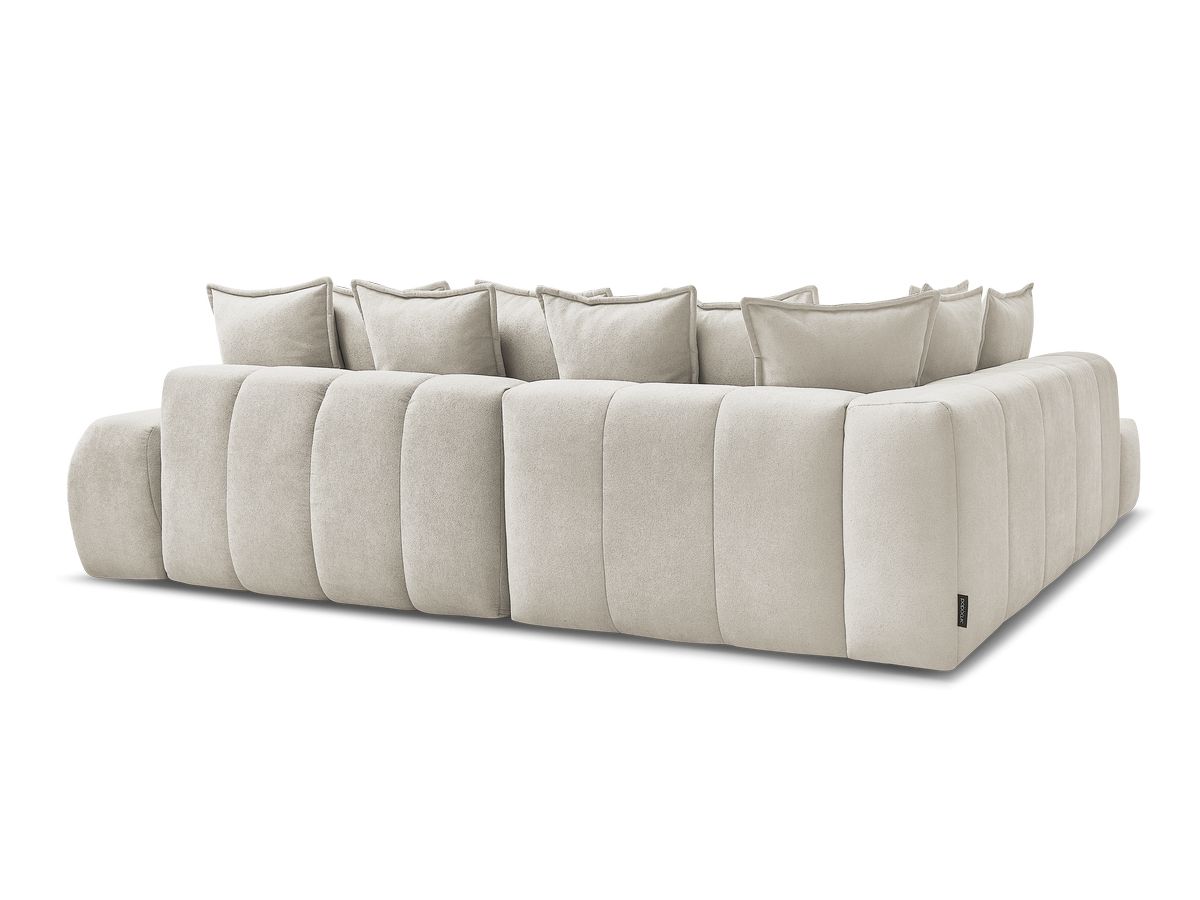 Canapé d'angle L convertible coffre EVEREST tissu texturé