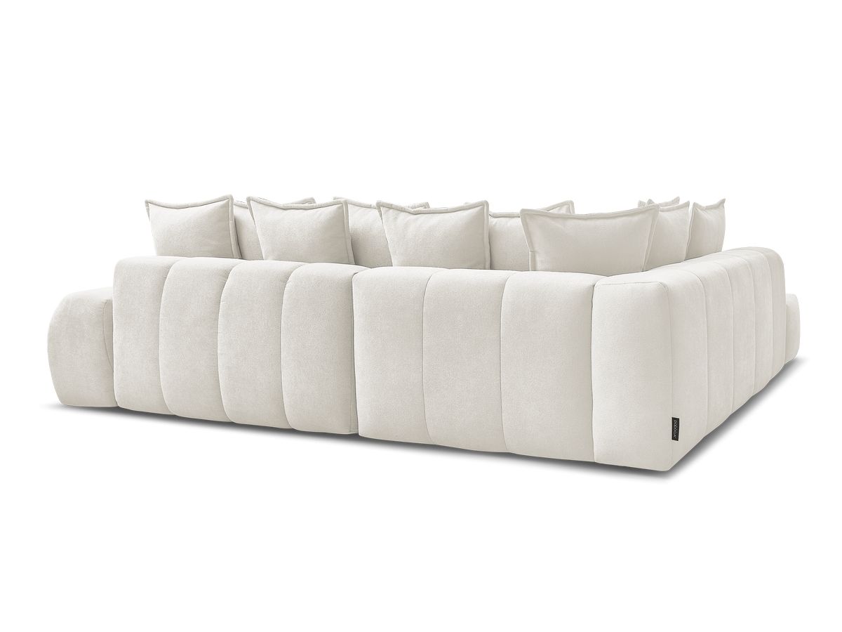 Canapé d'angle L convertible coffre EVEREST tissu texturé
