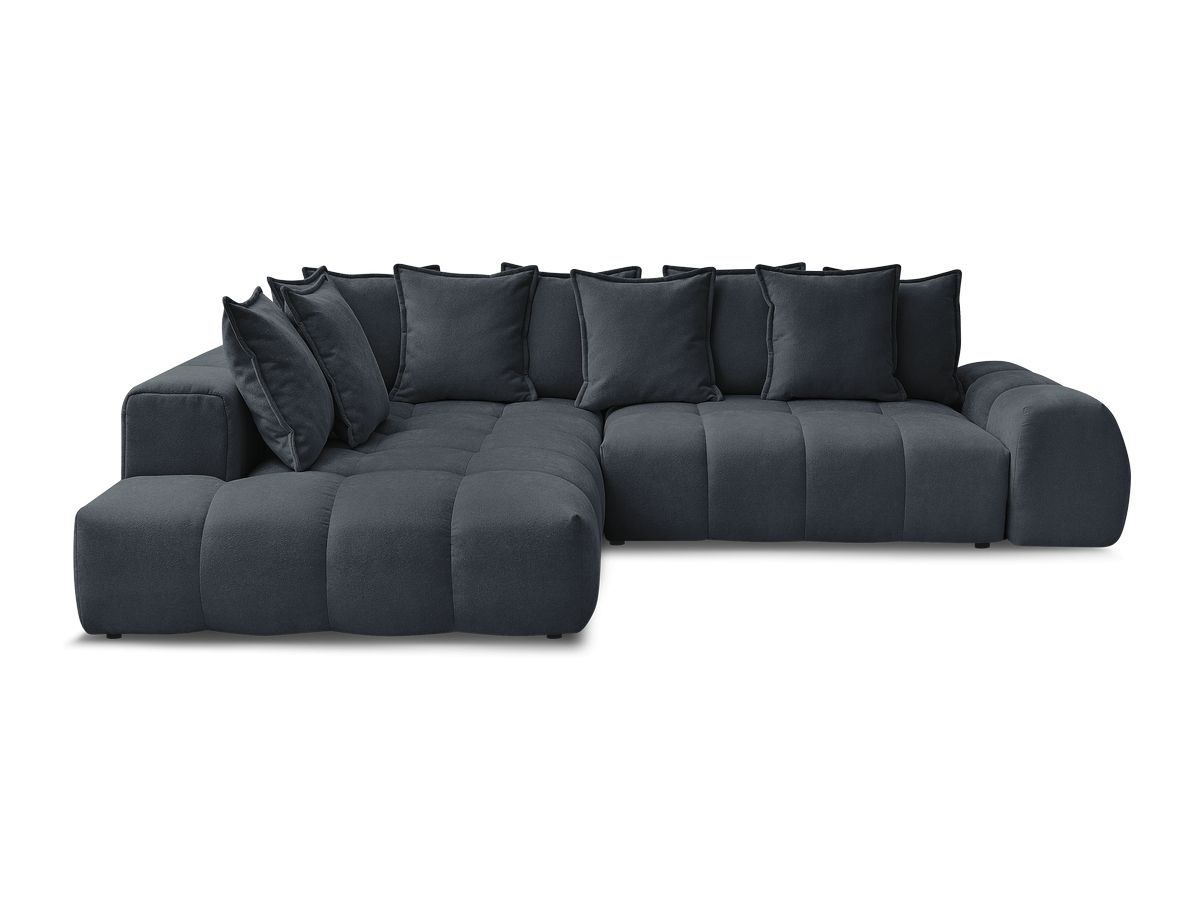 Canapé d'angle L convertible coffre EVEREST tissu texturé