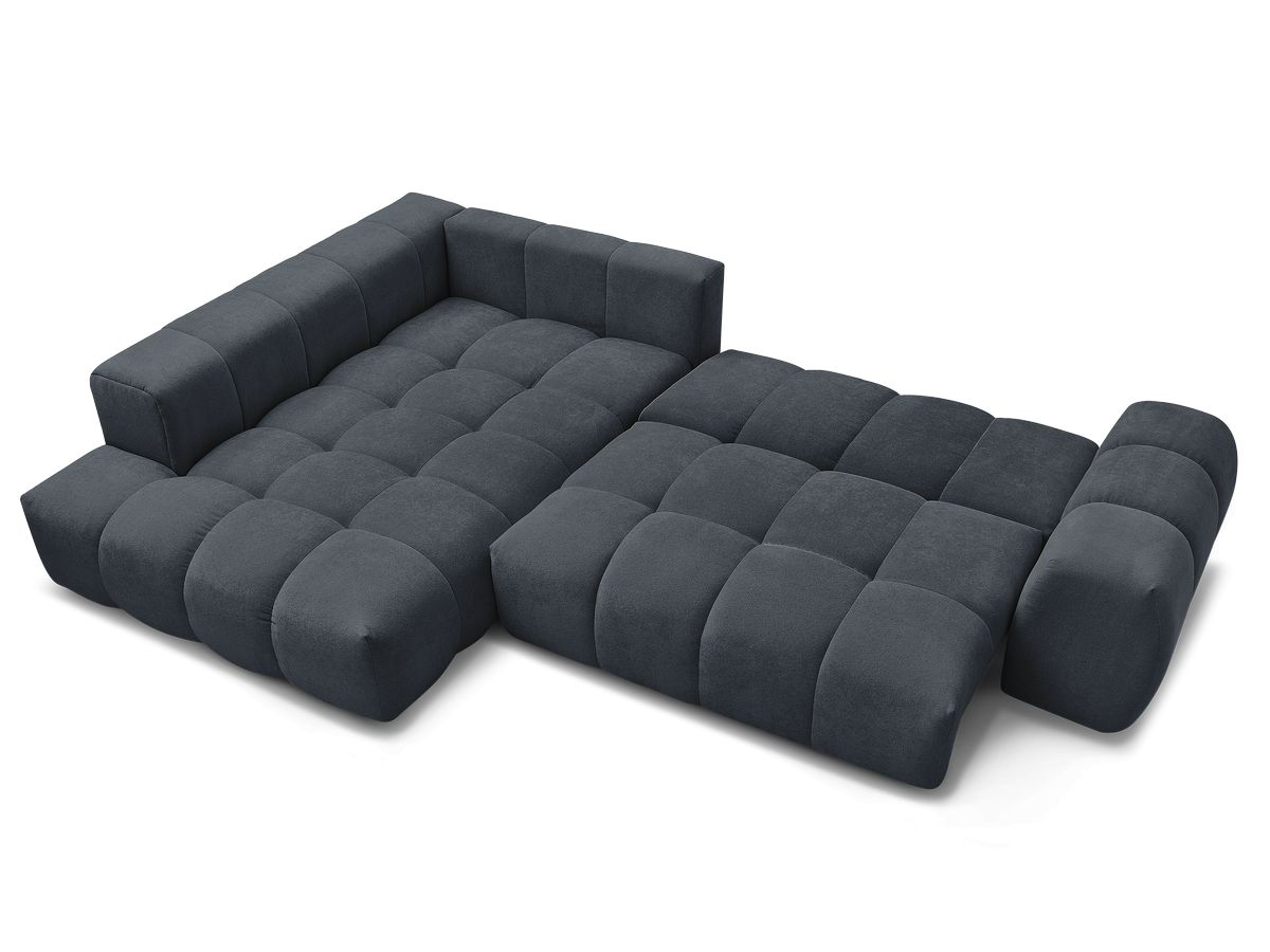 Canapé d'angle L convertible coffre EVEREST tissu texturé