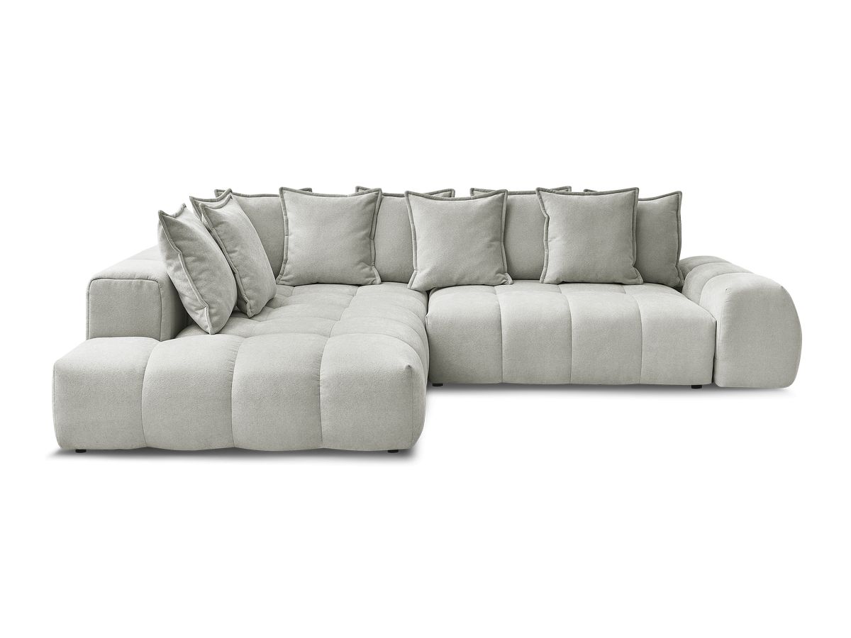 Canapé d'angle L convertible coffre EVEREST tissu texturé