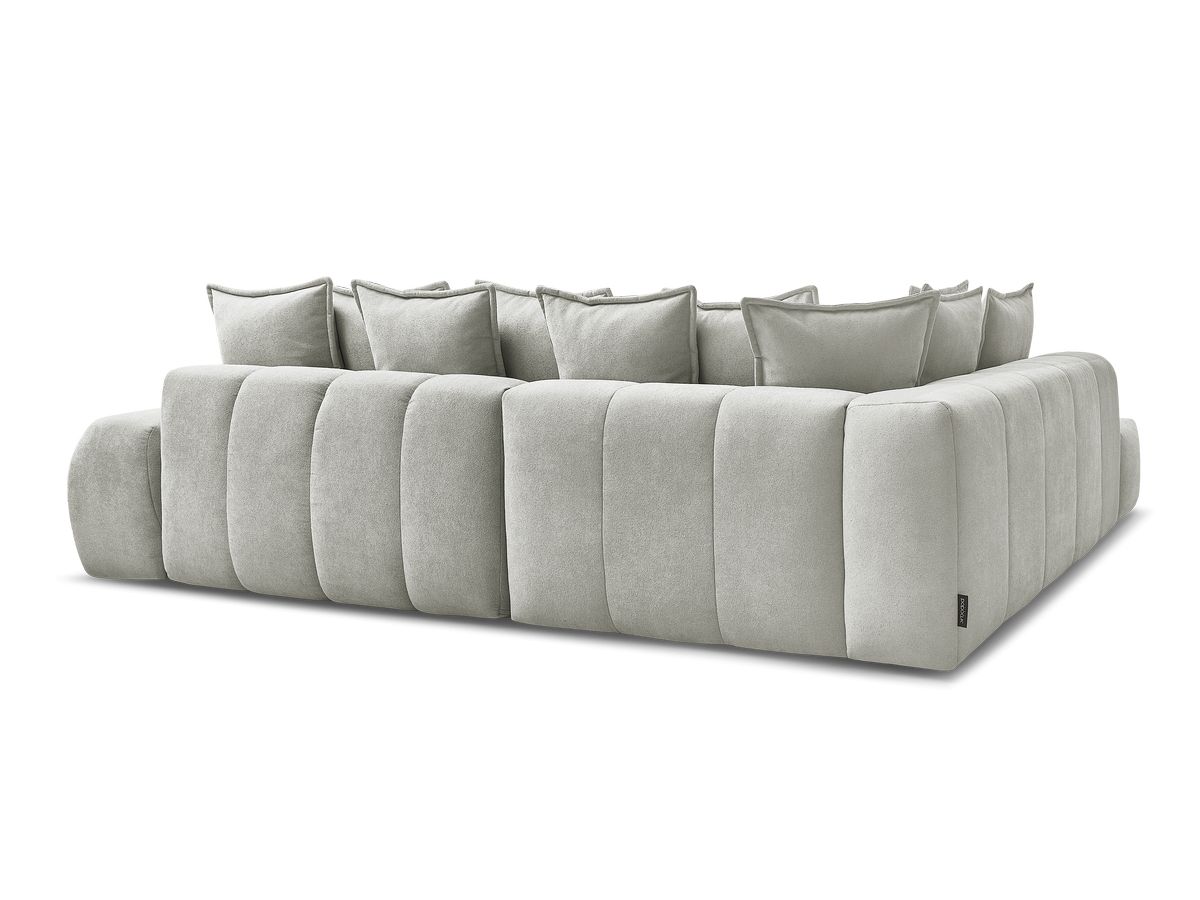 Canapé d'angle L convertible coffre EVEREST tissu texturé