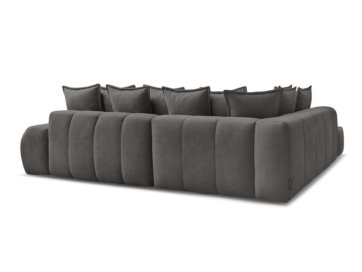 Canapé d'angle L convertible coffre EVEREST tissu texturé
