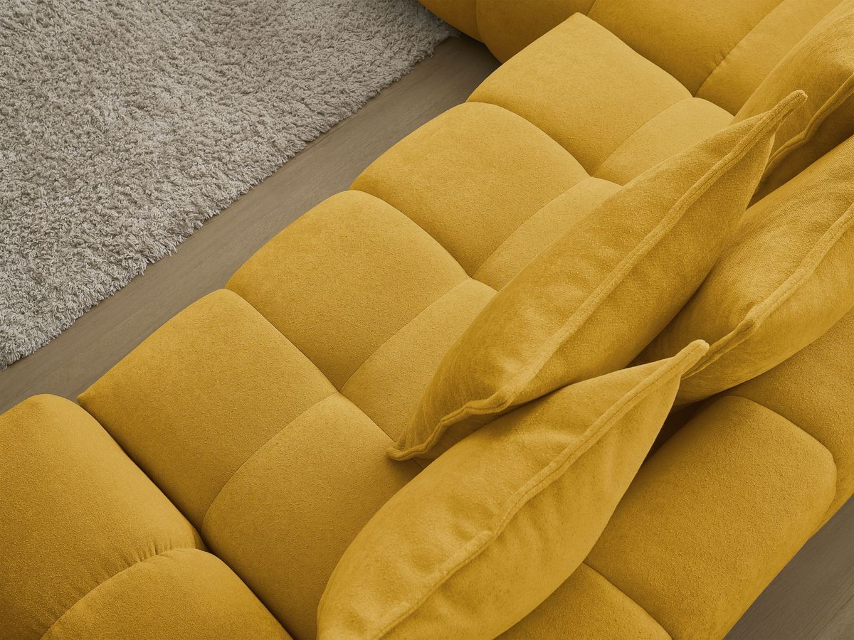 Canapé d'angle L convertible coffre EVEREST tissu texturé