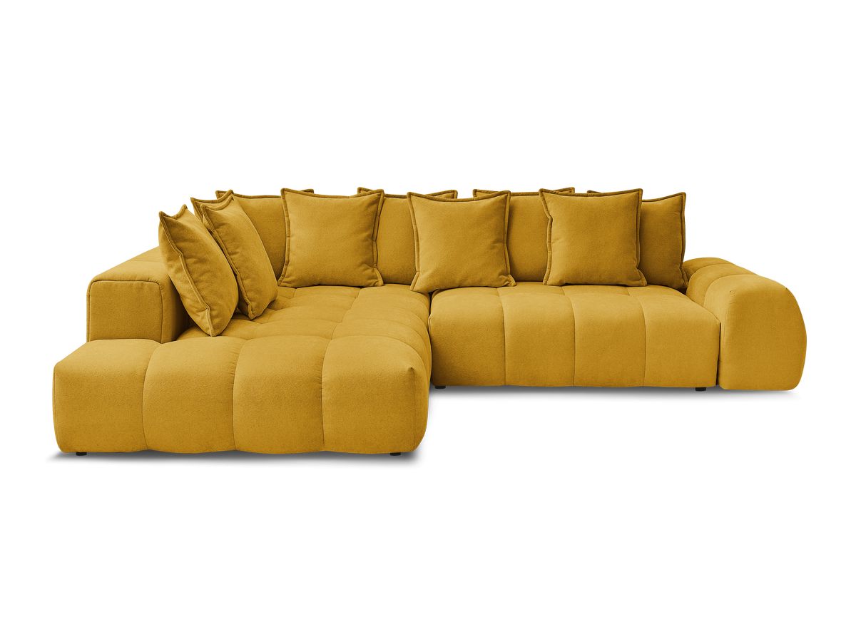 Canapé d'angle L convertible coffre EVEREST tissu texturé